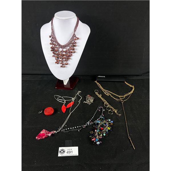 Pretty Multi-Beaded Necklace,Colourful Beads Bracelet & More