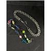 Image 3 : Colourful Multi-strand Seed Beads Necklace, 2 Bracelets & Earrings Lot