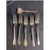 Image 2 : Lot Of Vintage Serving Ware, Most Marked "Metal Aliages Blanc 40GR"