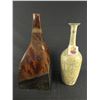 Image 2 : Home Décor Lot - Vintage Brass 17" Umbrella Stand, 21" Glass India Vase & 24" Ornate Metal Piece