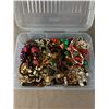 Image 1 : Container Full of Old Costume Jewelry, Bracelets, Watches etc