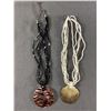 Image 1 : Vintage Mother of Pearl Pendant on Necklace + Other