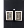 Image 1 : 2 Framed Art Pieces Sandstone Sculptures in Frame, 10" x 12"