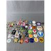 Image 1 : Tray Lot of Vintage Buttons Lapel Pins