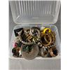 Image 1 : Tray Lot Full of Vintage Costume Jewelry