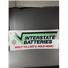 Image 1 : Vintage 60" x 24" Interstate Batteries Metal Sign NO SHIPPING