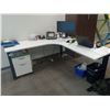 Image 1 : Stand Corner Desk (72 X 24, 29H) with rollable file Cabinet (22.5 X 16, 24H) Contents not included