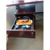 Image 3 : Stand Desk (70 X 35, 25H) with Cabinet (15.5 X 21, 22H) Chair and contents not included