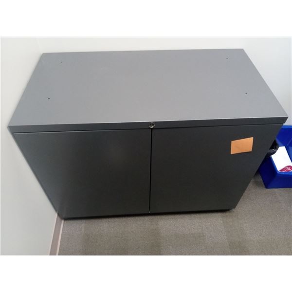 Grey Cabinet (36 X 19, 28H)Contents not included