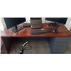 Image 1 : Cabinet Desk (66 X 24, 29H) Contents not included