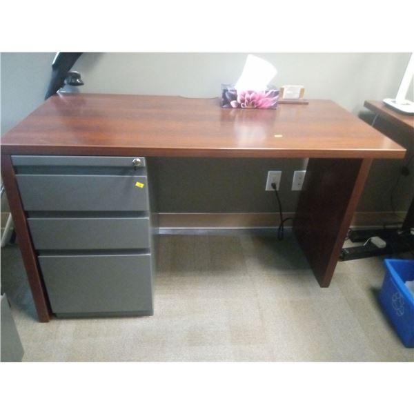filing Cabinet Desk (48 X 24, 29H) contents not included