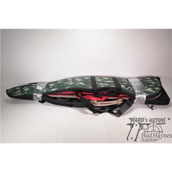 Four soft rifle cases