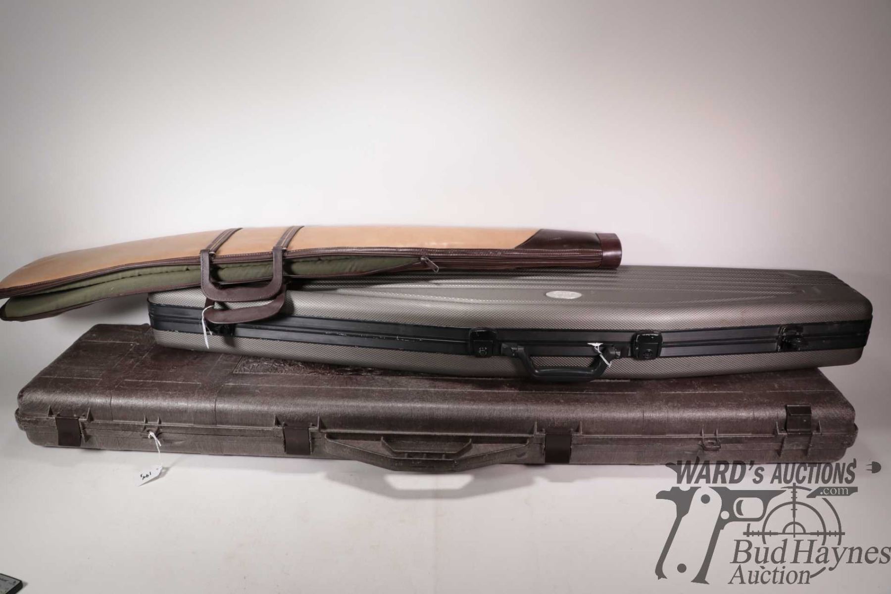 Two hard rifle cases including ADG Sports and Contico, plus a soft ...