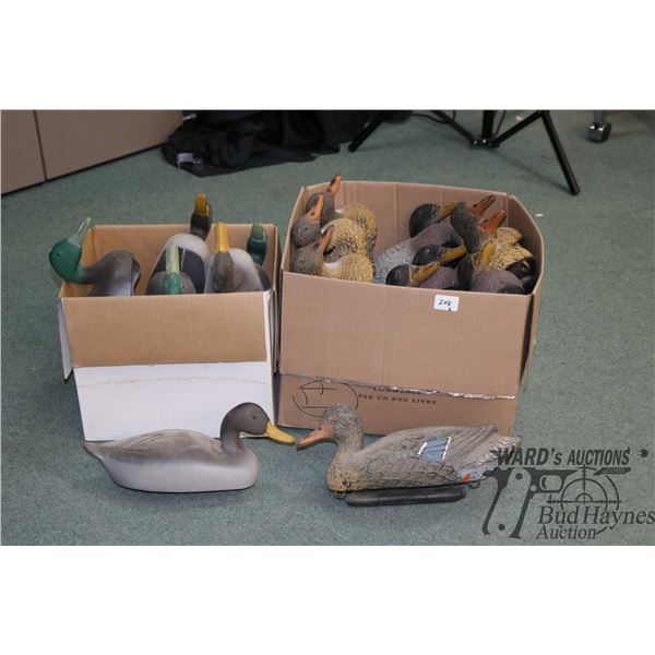 16 hard plastic duck decoys
