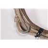 Image 2 : Pair of leather saddle bags and a lariat rope