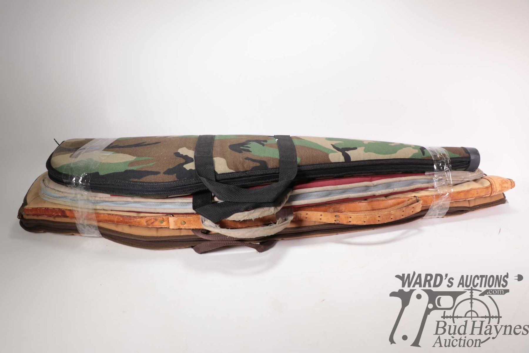 Four soft rifle cases