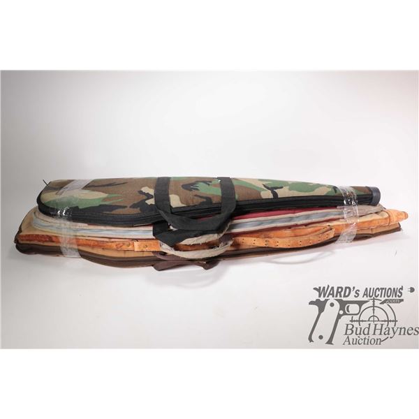 Four soft rifle cases