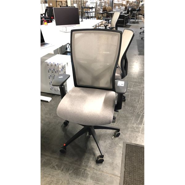 SIT ON IT SEATING GREY ADJUSTABLE TASK CHAIR