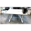 Image 2 : GLOBAL BOULEVARD GREY 66" X 24" ELECTRIC SIT/STAND PROGRAMMERS TABLE