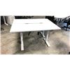 Image 2 : GLOBAL BOULEVARD GREY 66" X 24" ELECTRIC SIT/STAND PROGRAMMERS TABLE