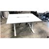Image 2 : GLOBAL BOULEVARD GREY 66" X 24" ELECTRIC SIT/STAND PROGRAMMERS TABLE