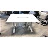 Image 2 : GLOBAL BOULEVARD GREY 66" X 24" ELECTRIC SIT/STAND PROGRAMMERS TABLE