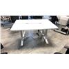 Image 2 : GLOBAL BOULEVARD GREY 66" X 24" ELECTRIC SIT/STAND PROGRAMMERS TABLE