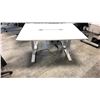 Image 2 : GLOBAL BOULEVARD GREY 66" X 24" ELECTRIC SIT/STAND PROGRAMMERS TABLE
