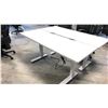 Image 3 : GLOBAL BOULEVARD GREY 66" X 24" ELECTRIC SIT/STAND PROGRAMMERS TABLE