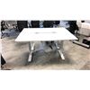 Image 2 : GLOBAL BOULEVARD GREY 66" X 24" ELECTRIC SIT/STAND PROGRAMMERS TABLE