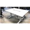 Image 3 : GLOBAL BOULEVARD GREY 66" X 24" ELECTRIC SIT/STAND PROGRAMMERS TABLE