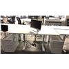 Image 2 : GLOBAL BOULEVARD GREY 72" X 30" ELECTRIC SIT/STAND PROGRAMMERS TABLE