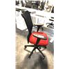 Image 2 : RED MESH BACK ADJUSTABLE ARM TASK CHAIR