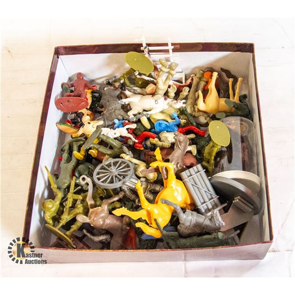 VINTAGE TOYS/FIGURES - COWBOYS, SOLIDERS AND MORE