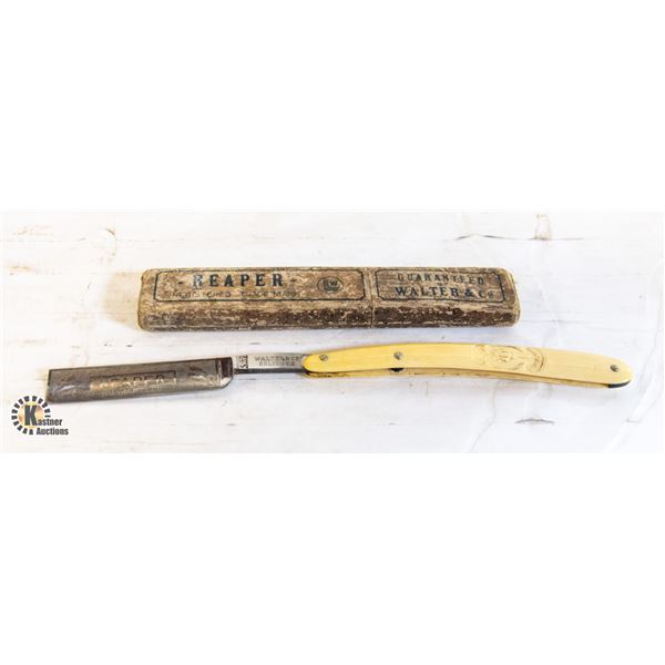 ANTIQUE STRAIGHT RAZOR WALTER & CO. SOLINGEN