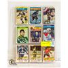 Image 1 : HOCKEY CARDS- VINTAGE- LOT OF 9