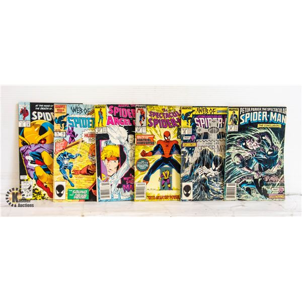 COMICS- SPIDERMAN- LOT OF 6 ASST.