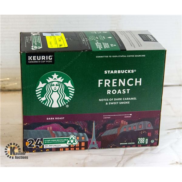 NEW BOX OF 24 K CUP PODS, STARBUCKS