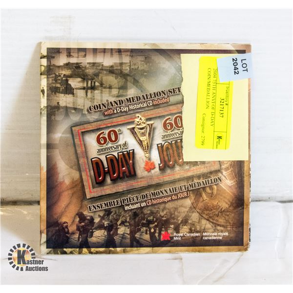 2004 75TH ANVI OF D-DAY COIN/MEDALLION