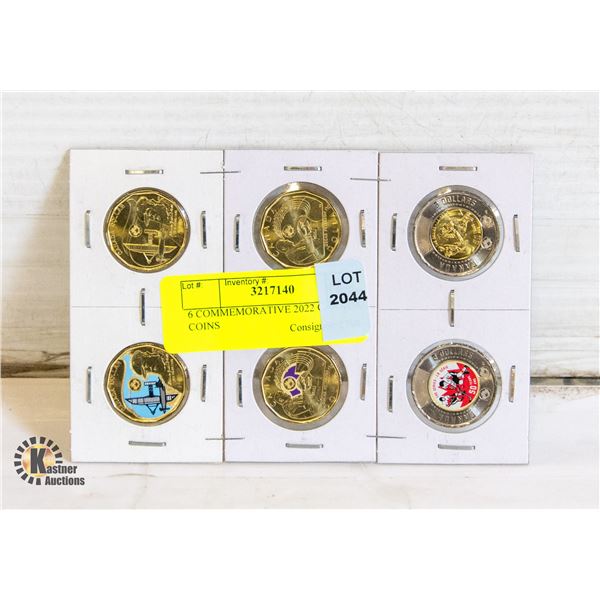 6 COMMEMORATIVE 2022 CANADA COINS