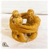 Image 1 : POTTERY FRIENDSHIP CIRCLE CANDLE HOLDER