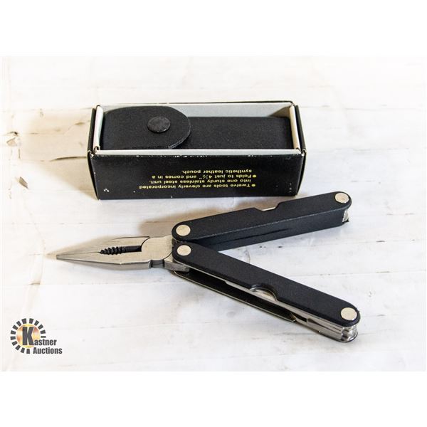 MULTI PURPOSE KNIFE W/12 TOOLS- STAINLESS STEEL