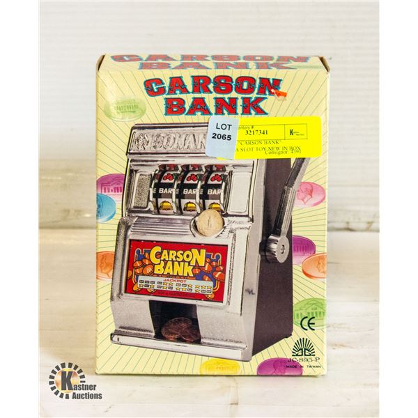 WILLSON "CARSON BANK" BONANZA SLOT TOY NEW IN BOX