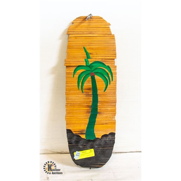 VINTAGE HANDPAINTED WIND SPINNER 20" TALL