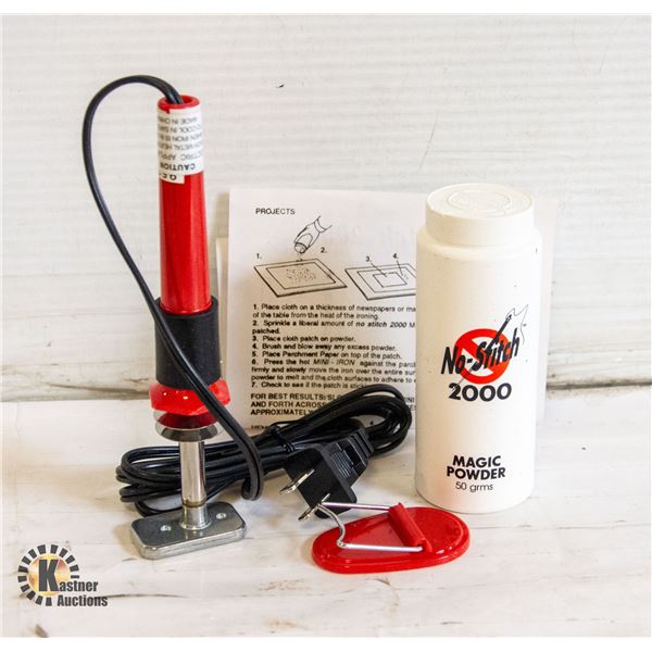 NO STITCH ELECTRIC "SPECIAL HANDY" MINI IRON