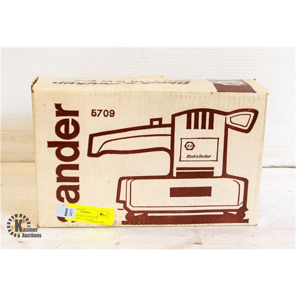 VINTAGE BLACK & DECKER ELECTRIC BELT SANDER