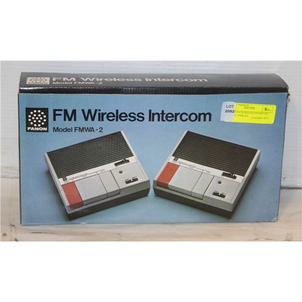 FANON FM WIRELESS INTERCOM MODEL: FMWA-Z