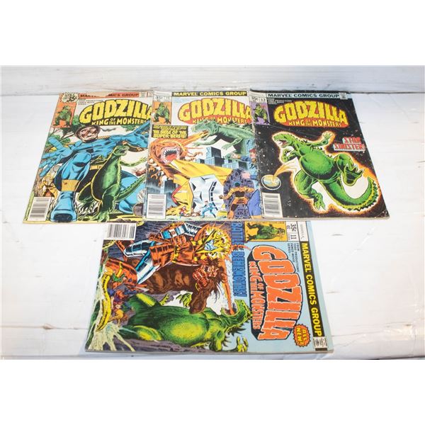 COMICS- GODZILLA- LOT OF 4 ASST.