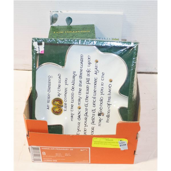 GIFTWARE/DECORATIVE ITEMS ASSORTED BOX LOT