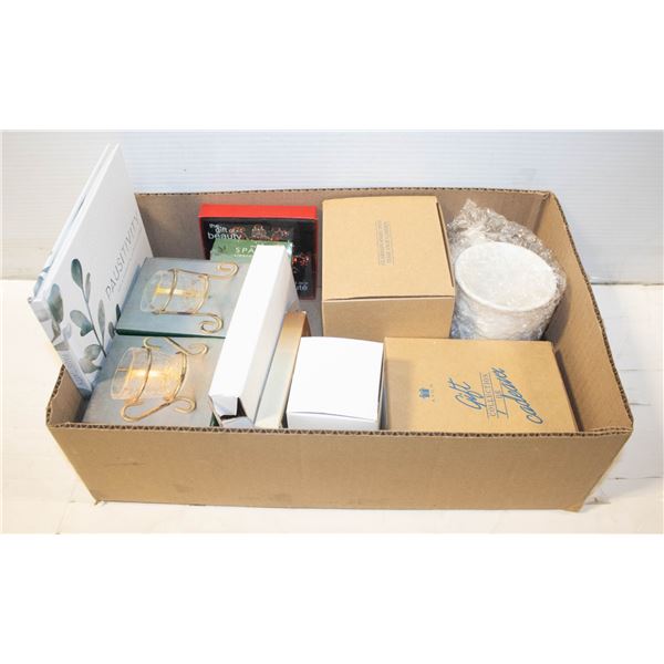 GIFTWARE/DECORATIVE ITEMS ASSORTED BOX LOT